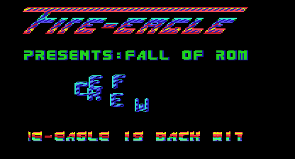 The Fall of Rome Title Screen
